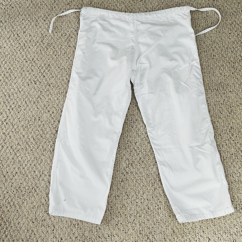Fuji Kimono Martial Arts Traditional Pants 42x26 Mens White  Jiu Jitsu Judo MMA - Picture 2 of 4